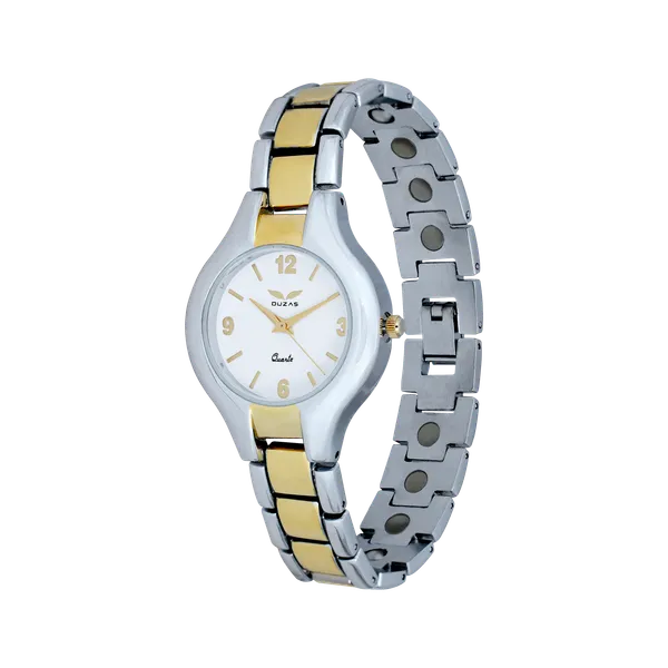 Gold_And_Silver_Bio_Magnetic_Watch