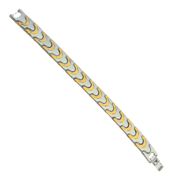 Gold_And_Silver_Bio_Magnetic_Bracelet