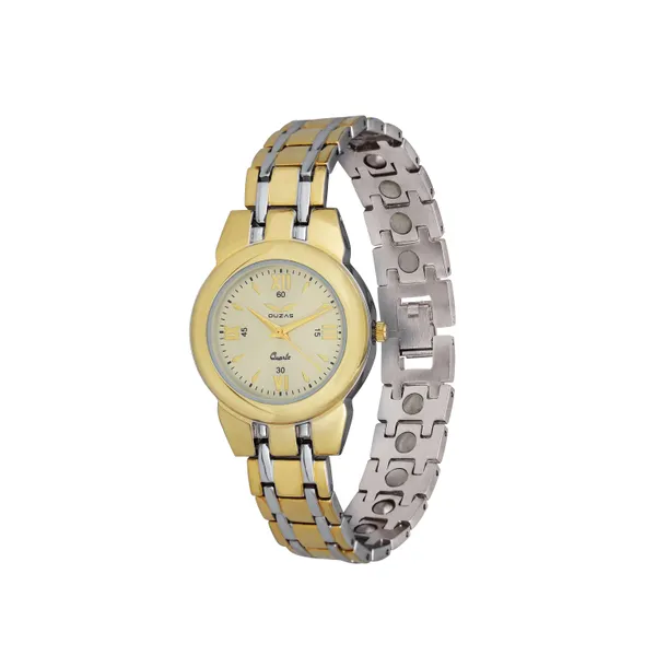 Gold_And_Silver_Bio_Magnetic_Watch