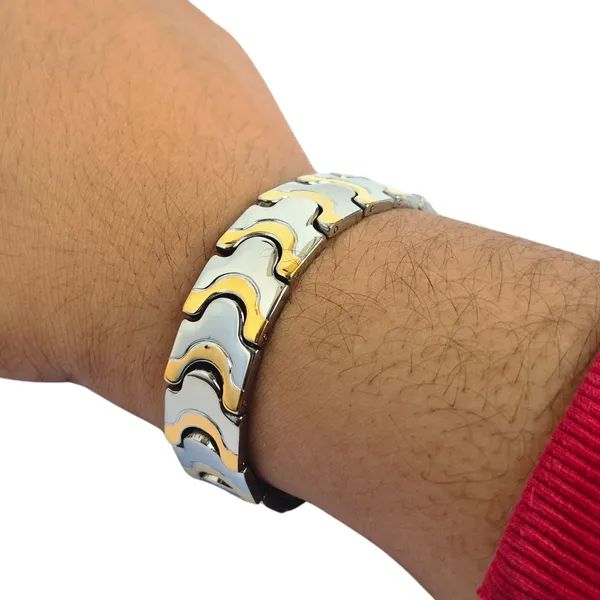 Gold_And_Silver_Bio_Magnetic_Bracelet
