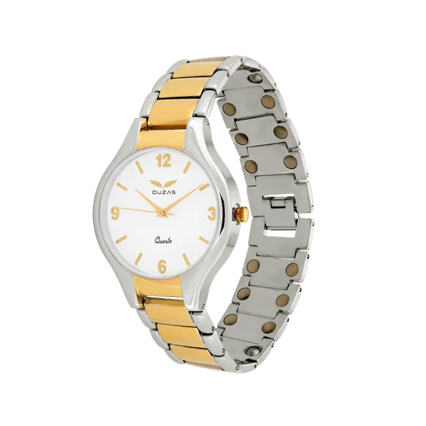 Gold_And_Silver_Bio_Magnetic_Watch