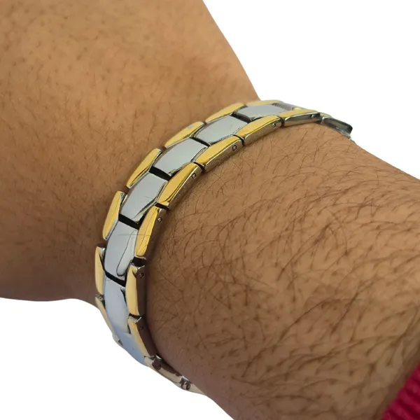 Gold_And_Silver_Bio_Magnetic_Bracelet