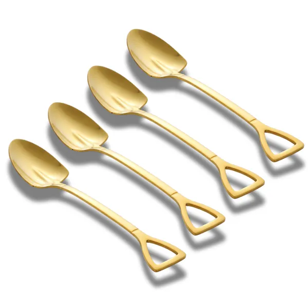 Gold_Triangle_Shaped_Spade_Spoon_Pack_Of_4