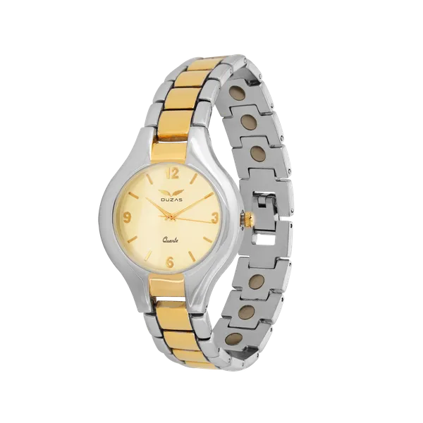 Gold_And_Silver_Bio_Magnetic_Watch