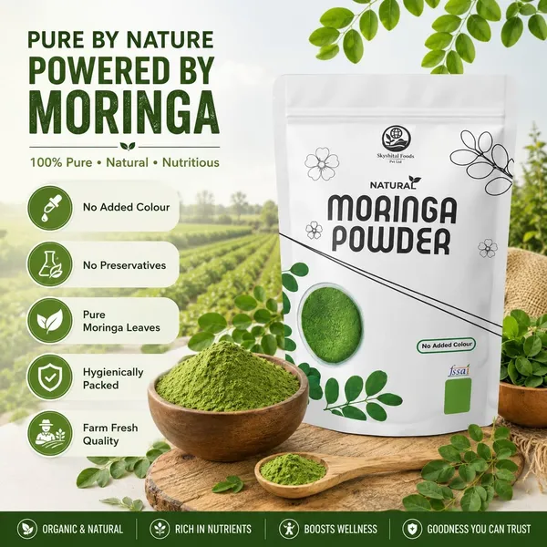 Skyshital_Foods_Natural_Pure_Organic_Moringa_Leaves_Powder_Chemical_Free_Green_Superfood_Rich_In_Vitamins_Iron_Antioxidants_Indian_Sahjan_Leaf_Powder