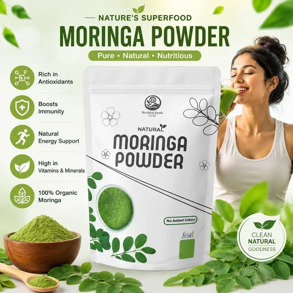 Skyshital_Foods_Natural_Pure_Organic_Moringa_Leaves_Powder_Chemical_Free_Green_Superfood_Rich_In_Vitamins_Iron_Antioxidants_Indian_Sahjan_Leaf_Powder