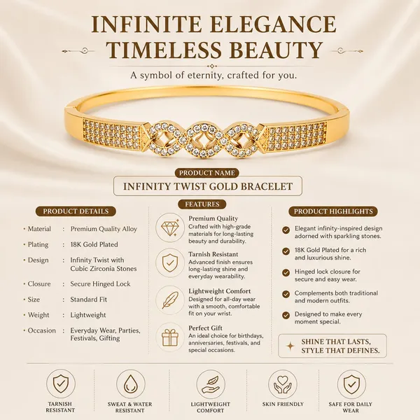 Aura_Infinity_Zircon_Gold-Plated_Kada_Bracelet