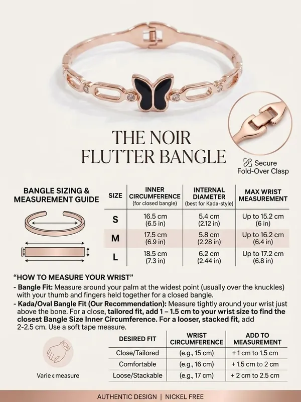 Black_Butterfly_Rose_Gold_Link_Kada_Bracelet_for_Women