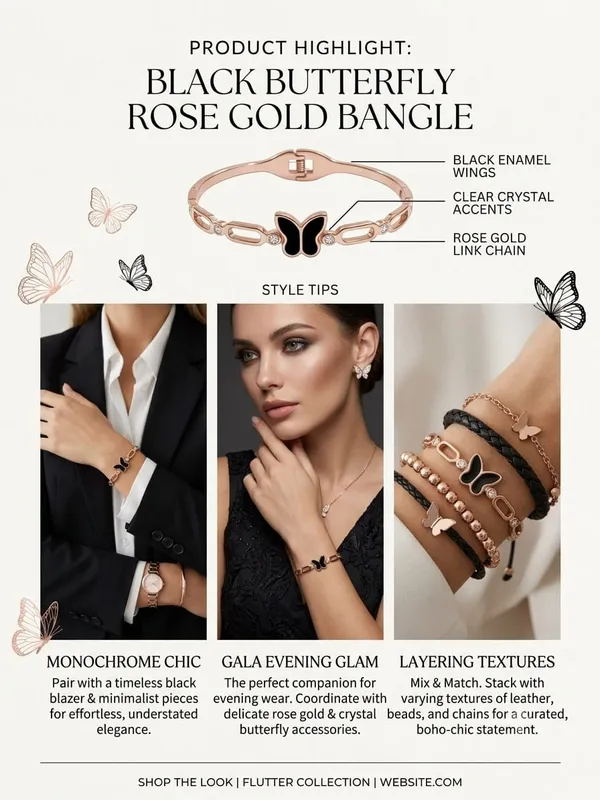 Black_Butterfly_Rose_Gold_Link_Kada_Bracelet_for_Women