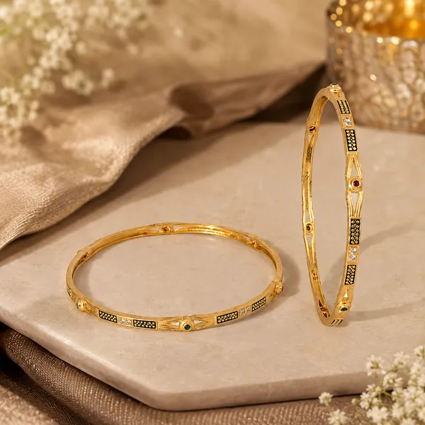 Gilded_Grid_Delicate_Gemstone_Bangles