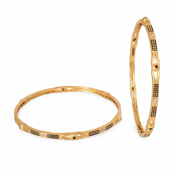 Gilded_Grid_Delicate_Gemstone_Bangles