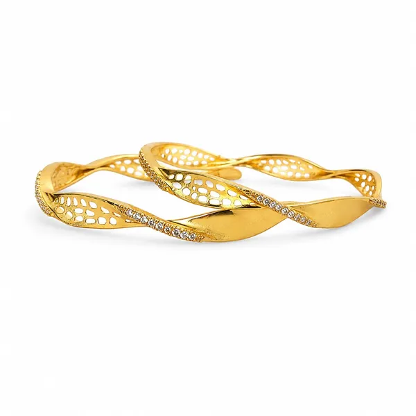 Gold-Plated_Twisted_Wavy_Cutout_Bangles_with_Cubic_Zirconia_Accent