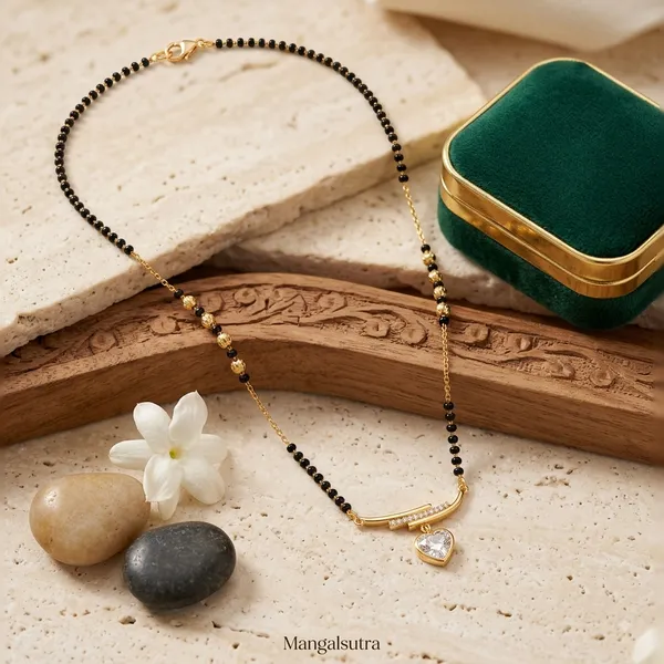 Minimalist_Heart_Charm_Mangalsutra