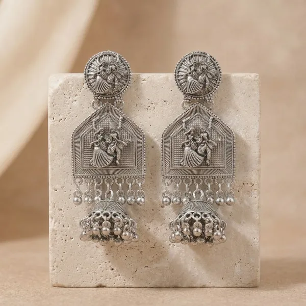 The_Royal_Radha_Krishna_Oxidized_Jhumka_Earrings