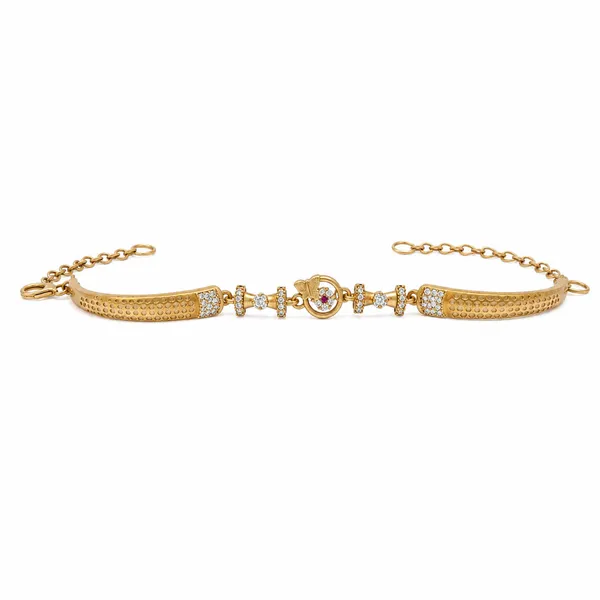 Royal_Flora_Diamond_&_Ruby_Gold_Chain_Daily_Wear_Bracelet