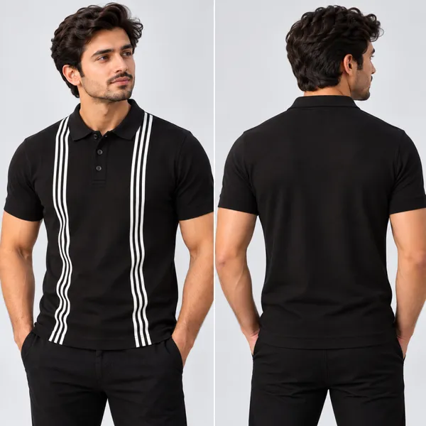 Black_Regular_Fit_Vertical_Stripe_Polo_T-Shirt_For_Men