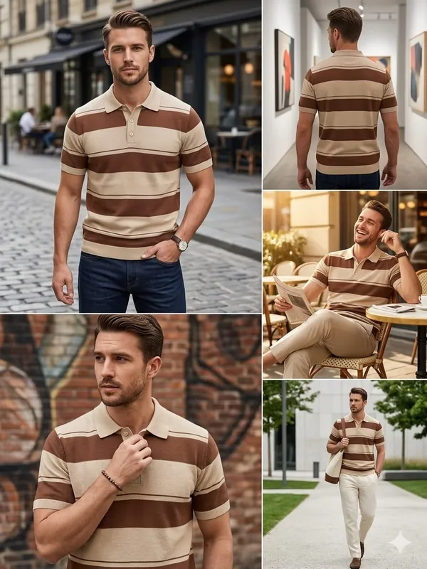 Beige_Brown_Cotton_Regular_Fit_Striped_Polo_T-Shirt_For_Men