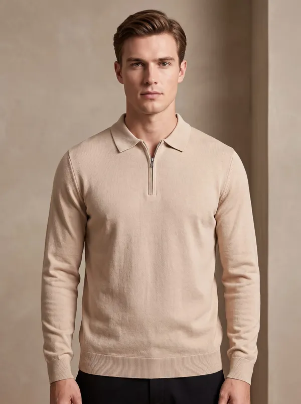 Camel_UltraSoft_Cloud-Knit_Quarter-Zip_Sweater