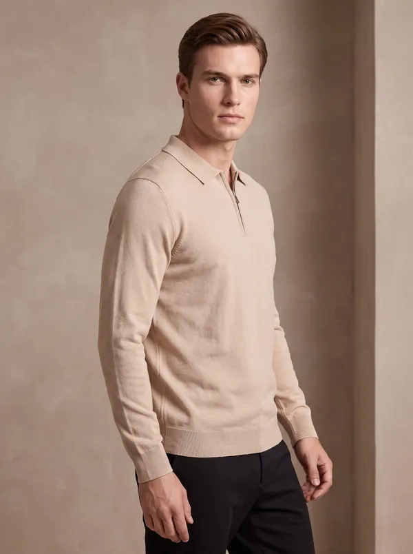 Camel_UltraSoft_Cloud-Knit_Quarter-Zip_Sweater