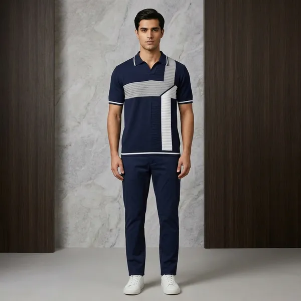 Navy_Blue_Cotton_Color_Block_Regular_Fit_Polo_T-Shirt_For_Men