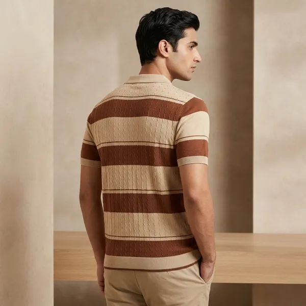 Beige_Brown_Cotton_Regular_Fit_Striped_Polo_T-Shirt_For_Men