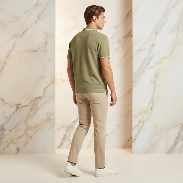 Olive_Green_Cotton_Nylon_Regular_Fit_Polo_T-Shirt_For_Men