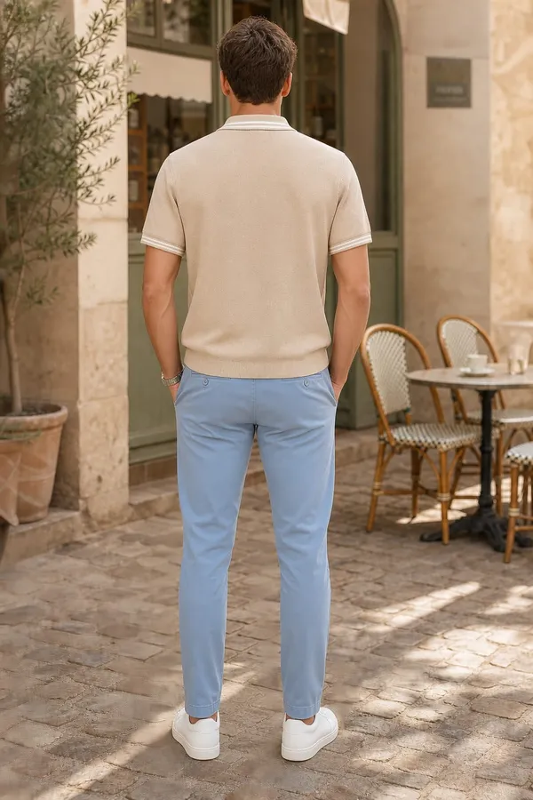 Khaki_Cotton_Striped_Collared_Polo_T-Shirt_For_Men