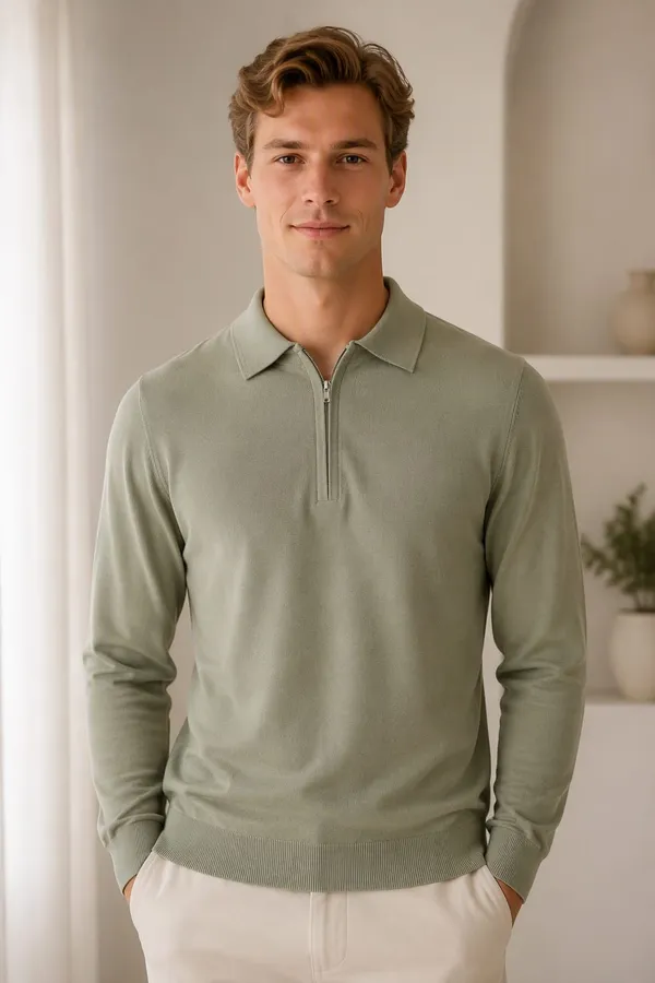 Olive_UltraSoft_Cloud-Knit_Quarter-Zip_Sweater