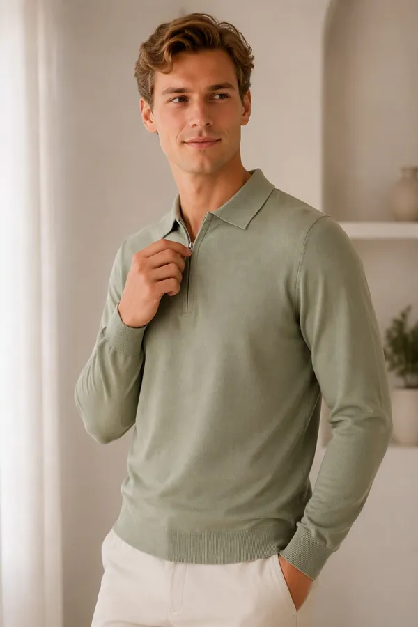 Olive_UltraSoft_Cloud-Knit_Quarter-Zip_Sweater