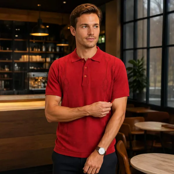 Rust_Red_Cotton_Embroidered_Regular_Fit_Polo_T-Shirt_For_Men