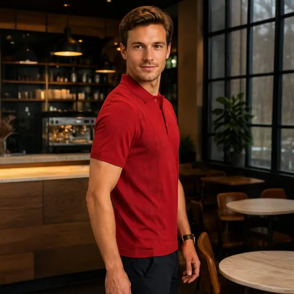 Rust_Red_Cotton_Embroidered_Regular_Fit_Polo_T-Shirt_For_Men