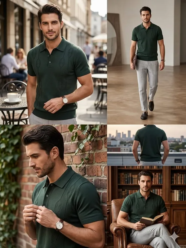 Bottle_Green_Cotton_Embroidered_Regular_Fit_Polo_T-Shirt_For_Men