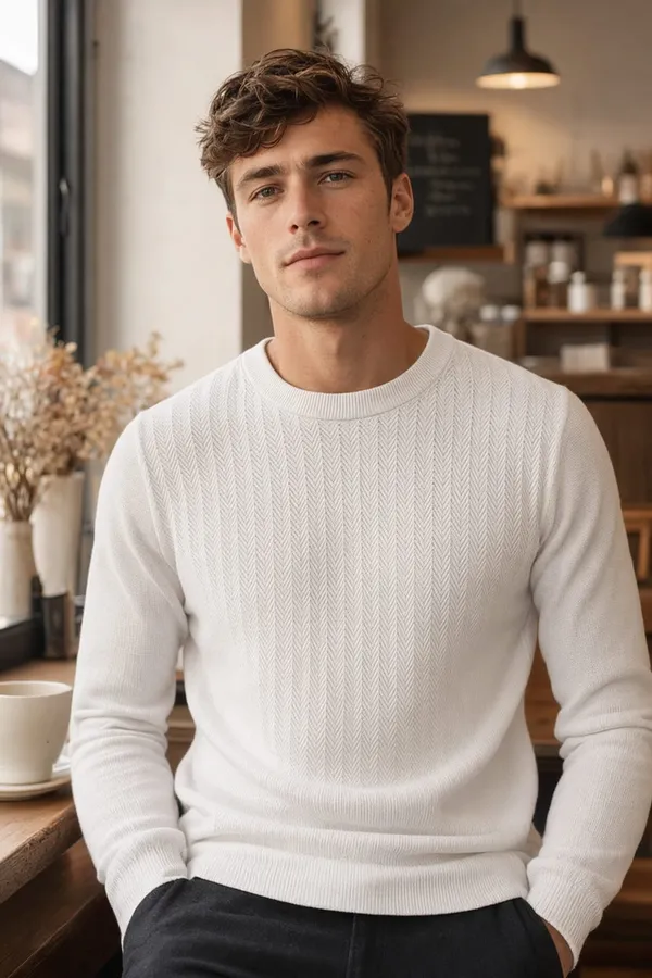 Off_White_Cotton_Regular_Fit_Round_Neck_T-Shirt_For_Men