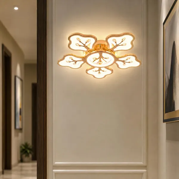 Manraj_6_Head_Modern_Floral_Gold_Chandelier_For_Living_Room_|_Led_Hanging_Light_3_Color_Modes_For_Dining_Room,_Bedroom_&_Home_Décor,_Hotel,_Living,_Office