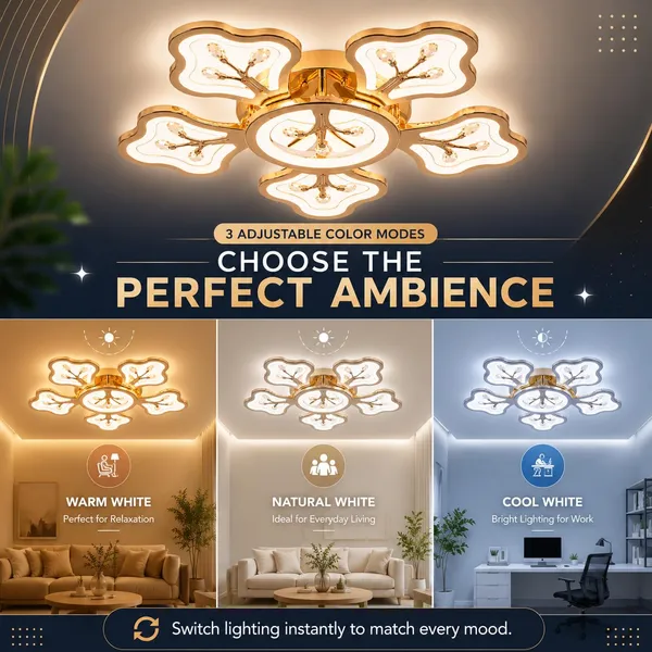 Manraj_6_Head_Modern_Floral_Gold_Chandelier_For_Living_Room_|_Led_Hanging_Light_3_Color_Modes_For_Dining_Room,_Bedroom_&_Home_Décor,_Hotel,_Living,_Office