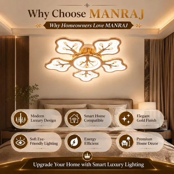 Manraj_6_Head_Modern_Floral_Gold_Chandelier_For_Living_Room_|_Led_Hanging_Light_3_Color_Modes_For_Dining_Room,_Bedroom_&_Home_Décor,_Hotel,_Living,_Office