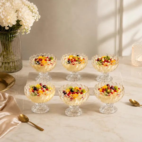 Manraj_Flower_Shape_Set_Of_6_For_Ice_Cream_Cup_(120Ml_Each)_-_Dessert_Bowls_For_Sweets_&_Pudding_Suitable_For_Ice_Cream_Bowl,_Serving_Bowl,_Dessert_Bowl_(Clear)