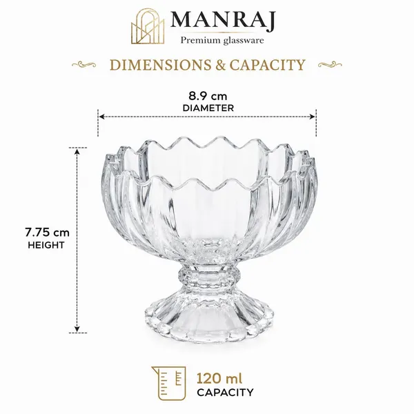 Manraj_Flower_Shape_Set_Of_6_For_Ice_Cream_Cup_(120Ml_Each)_-_Dessert_Bowls_For_Sweets_&_Pudding_Suitable_For_Ice_Cream_Bowl,_Serving_Bowl,_Dessert_Bowl_(Clear)
