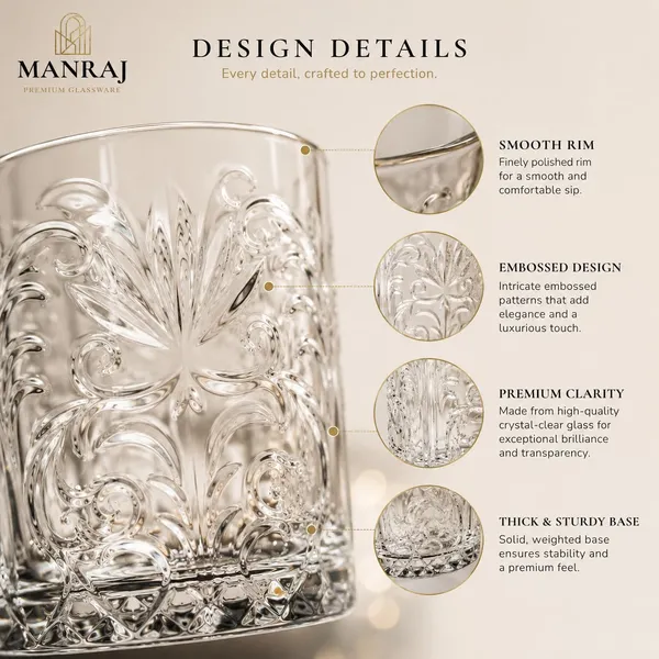 Manraj_Premium_Quality_Water/Juice_Glass_Set_Of_6_265Ml,_Flower_-_Drinking_Juice_Glasses_For_Cold_Drink,_Mojito,_Cocktail,_Everyday_Use