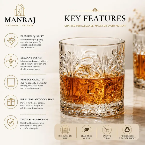 Manraj_Premium_Quality_Water/Juice_Glass_Set_Of_6_265Ml,_Flower_-_Drinking_Juice_Glasses_For_Cold_Drink,_Mojito,_Cocktail,_Everyday_Use