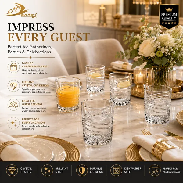 Manraj_Glass_Cups_Vintage_Glassware_Set_Of_6,_Origami_Style_Transparent_Cocktail_Glasses_Set,_Bar_Beverages_Ice_Coffee_Cup_Juice_Ripple_Drinkware,_225Ml_(Mj1012)