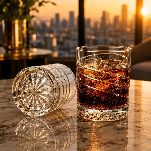 Manraj_Glass_Cups_Vintage_Glassware_Set_Of_6,_Origami_Style_Transparent_Cocktail_Glasses_Set,_Bar_Beverages_Ice_Coffee_Cup_Juice_Ripple_Drinkware,_225Ml_(Mj1012)