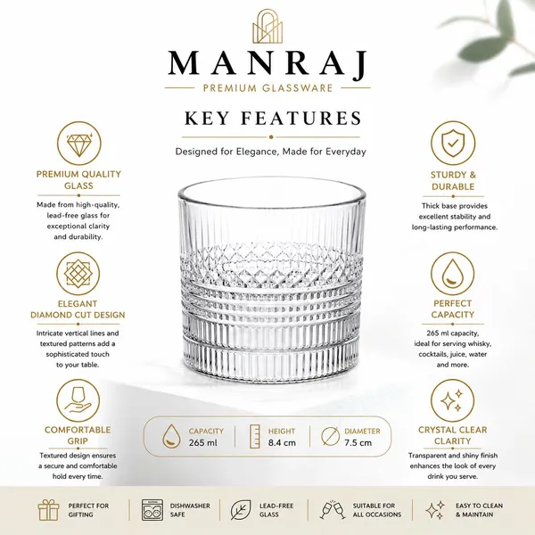Manraj_Premium_Quality_Water/Juice_Glass_Set_Of_6_265Ml,_Lumi_-_Drinking_Juice_Glasses_For_Cold_Drink,_Mojito,_Cocktail,_Everyday_Use