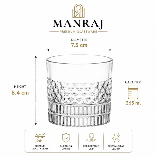 Manraj_Premium_Quality_Water/Juice_Glass_Set_Of_6_265Ml,_Elara_-_Drinking_Juice_Glasses_For_Cold_Drink,_Mojito,_Cocktail,_Everyday_Use