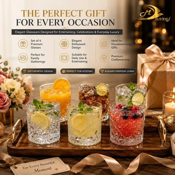 Manraj_Glass_Cups_Vintage_Glassware_Set_Of_6,_Origami_Style_Transparent_Cocktail_Glasses_Set,_Bar_Beverages_Ice_Coffee_Cup_Juice_Ripple_Drinkware,_225Ml_(Mj1016)