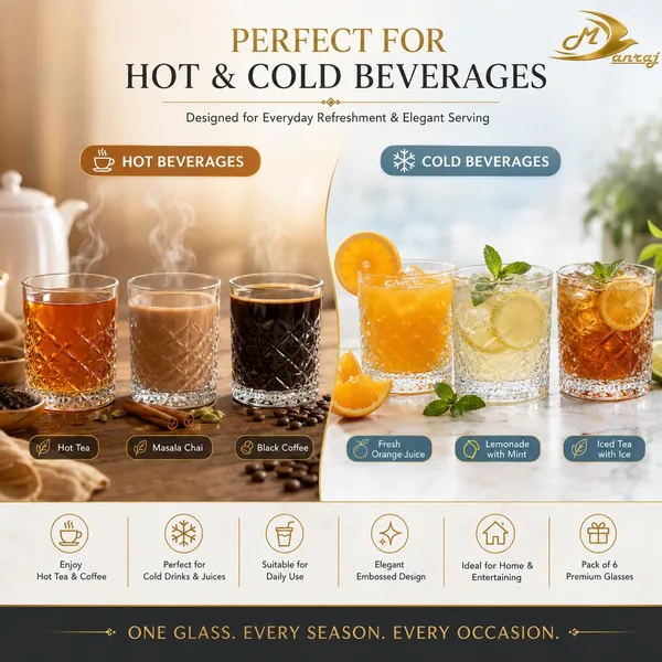 Manraj_Glass_Cups_Vintage_Glassware_Set_Of_6,_Origami_Style_Transparent_Cocktail_Glasses_Set,_Bar_Beverages_Ice_Coffee_Cup_Juice_Ripple_Drinkware,_225Ml_(Mj1016)