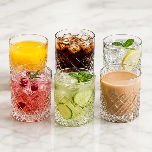 Manraj_Glass_Cups_Vintage_Glassware_Set_Of_6,_Origami_Style_Transparent_Cocktail_Glasses_Set,_Bar_Beverages_Ice_Coffee_Cup_Juice_Ripple_Drinkware,_225Ml_(Mj1016)