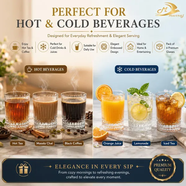 Manraj_Glass_Cups_Vintage_Glassware_Set_Of_6,_Origami_Style_Transparent_Cocktail_Glasses_Set,_Bar_Beverages_Ice_Coffee_Cup_Juice_Ripple_Drinkware,_225Ml_(Mj1018)
