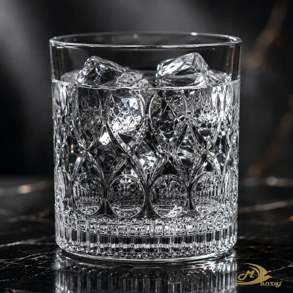 Manraj_Glass_Cups_Vintage_Glassware_Set_Of_6,_Origami_Style_Transparent_Cocktail_Glasses_Set,_Bar_Beverages_Ice_Coffee_Cup_Juice_Ripple_Drinkware,_225Ml_(Mj1019)