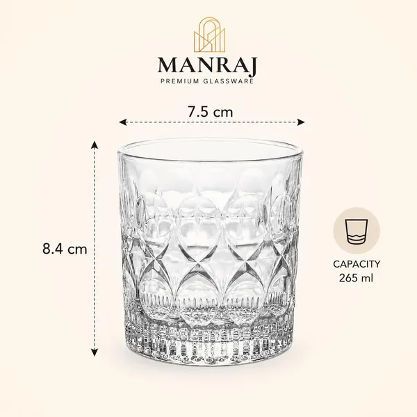 Manraj_Premium_Quality_Water/Juice_Glass_Set_Of_6_265Ml,_Vistara_-_Drinking_Juice_Glasses_For_Cold_Drink,_Mojito,_Cocktail,_Everyday_Use